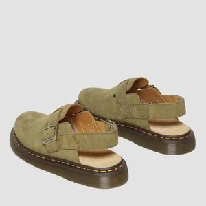 Dr. Martens Olive Green Mules with Buckle